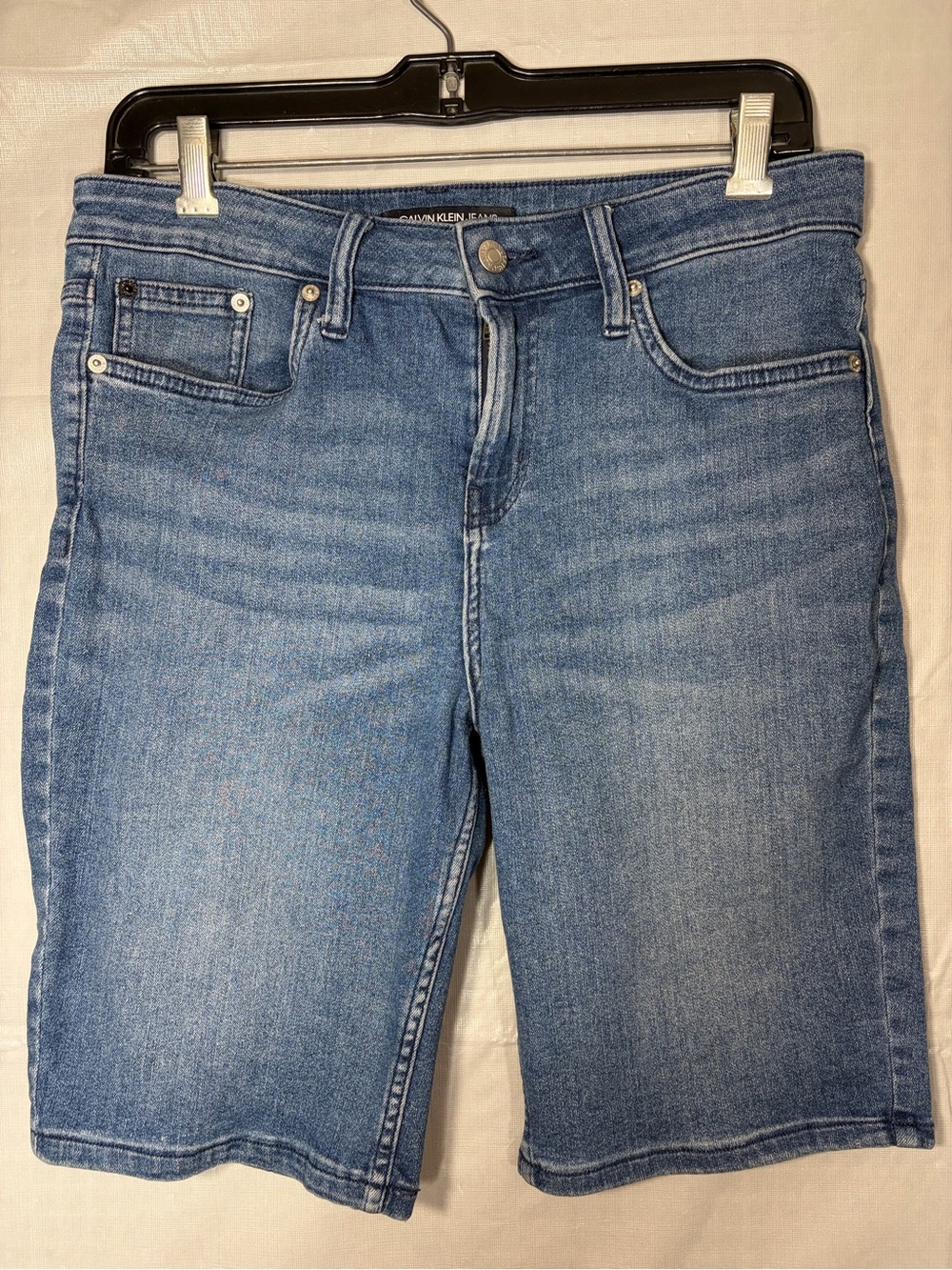 354. Calvin Klein Jeans Light Blue Denim Boyfriend Bermuda Shorts